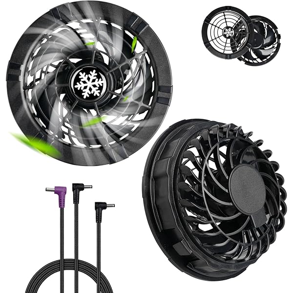 Amazon.co.jp: [空調冷風服] 30Vファン*2個 接続ケーブル*1本 : 産業